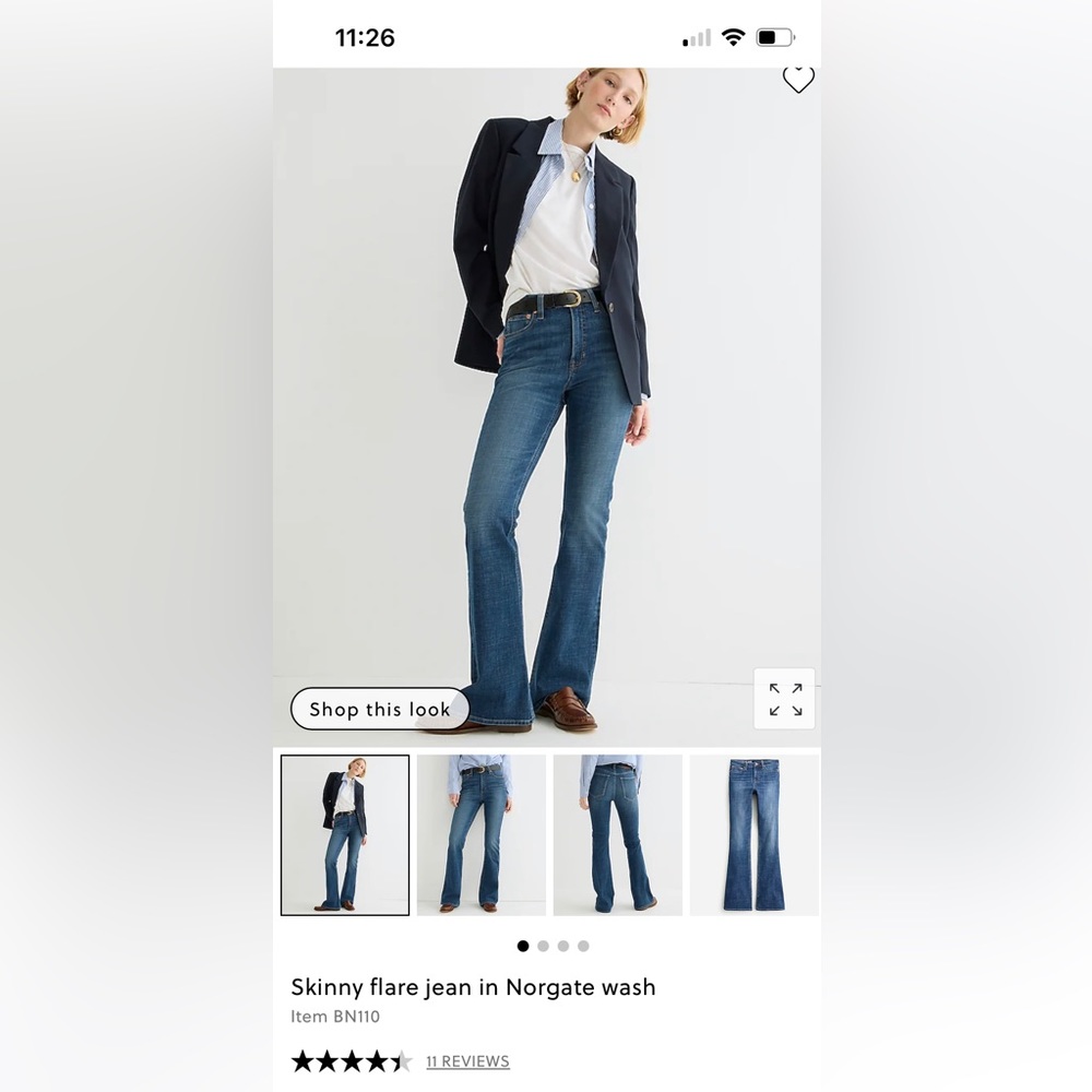 Jcrew north gate skinny Flare